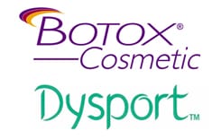 Botox and Dysport logos
