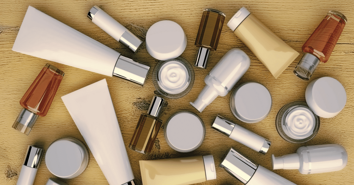 Various skin care and makeup products
